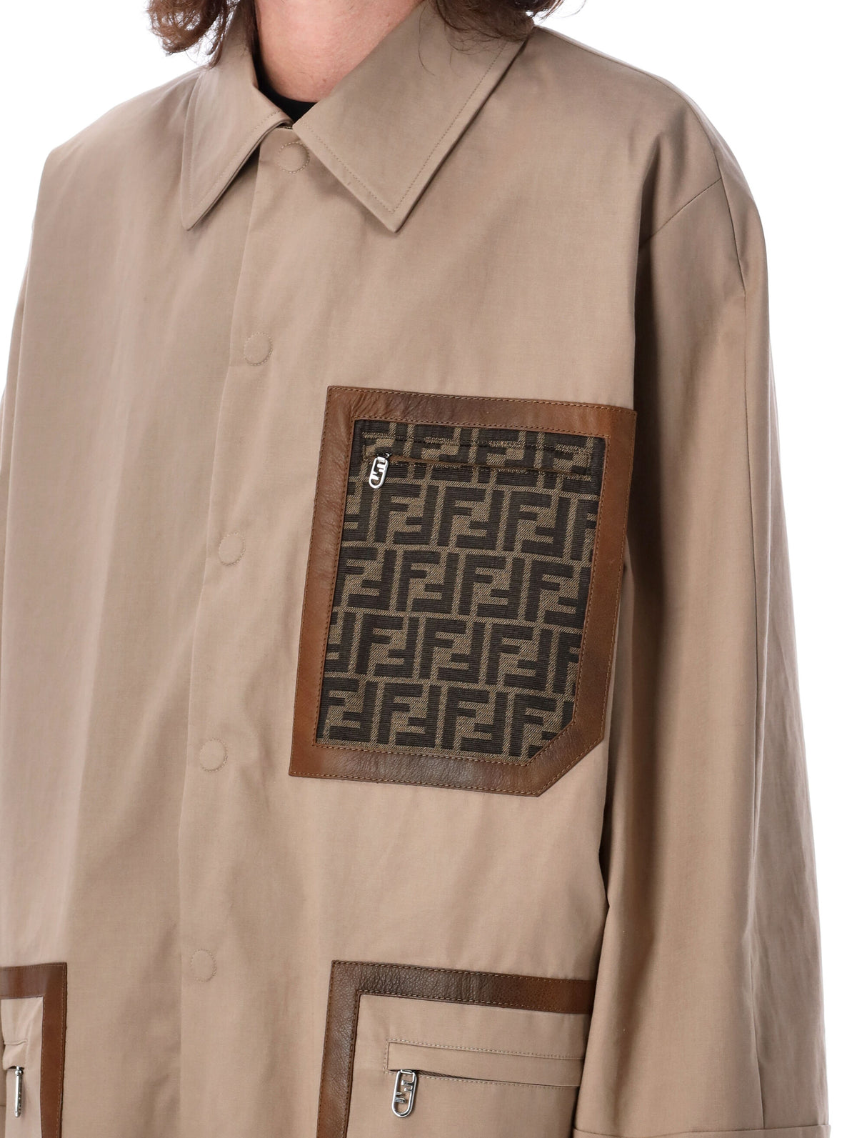 FENDI Reversible Trench Jacket for Men in Beige for FW23