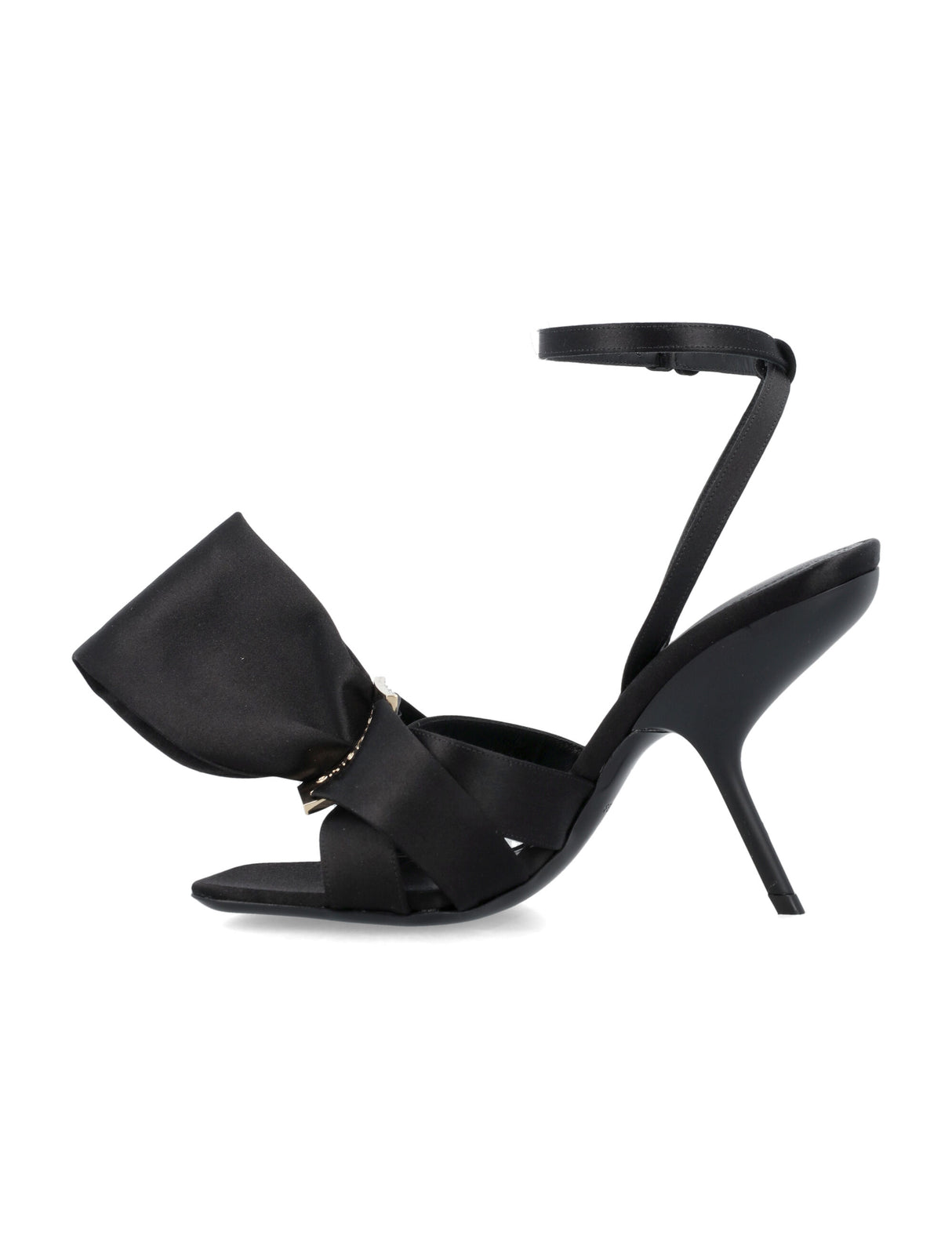 FERRAGAMO Elegant Black Sandal with Asymmetrical Bow for Women - FW24 Collection