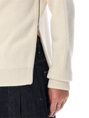 Áo len cổ cao nam có chi tiết khóa kéo bên hông - FW23