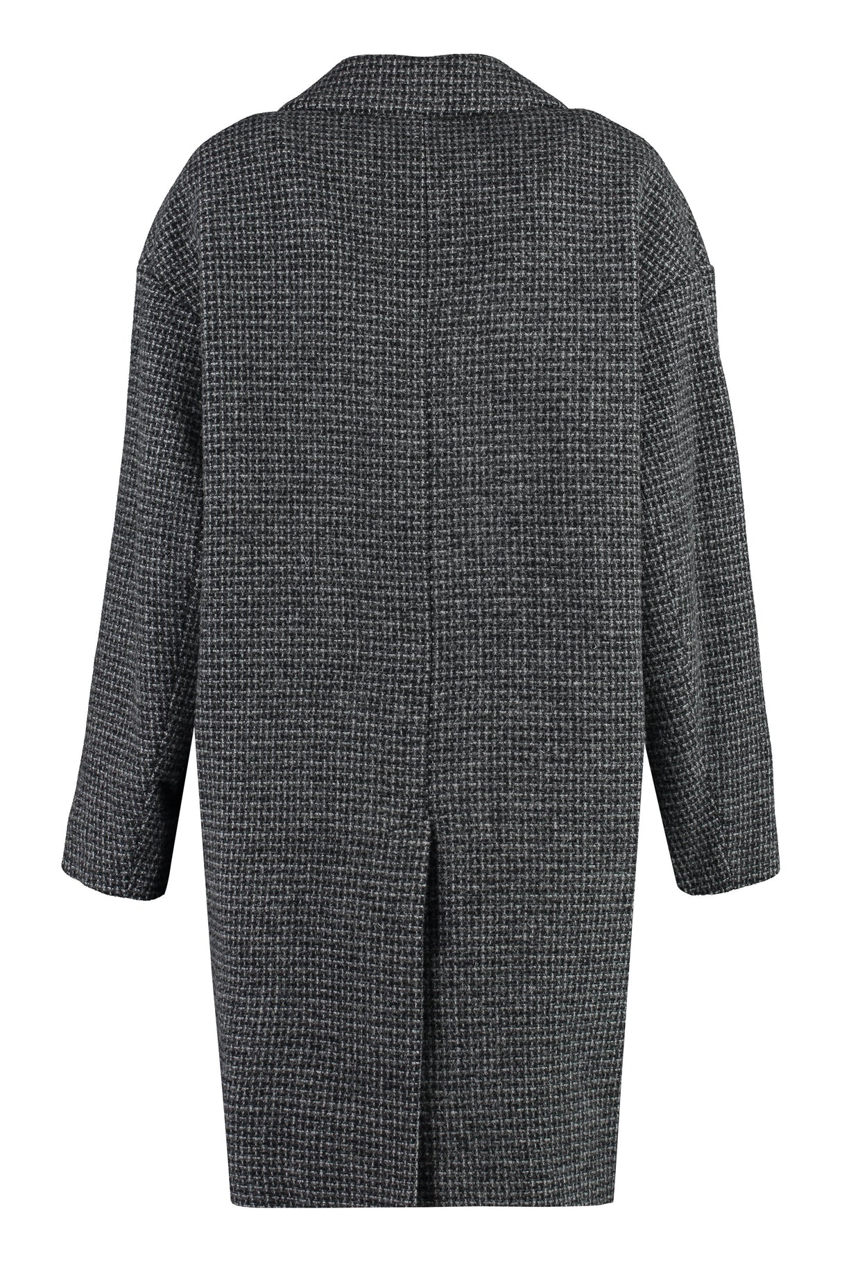 女士羊毛单扣灰色夹克 - FW24