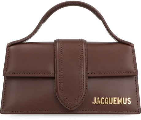 JACQUEMUS Chic Mini Calfskin Handbag in Brown