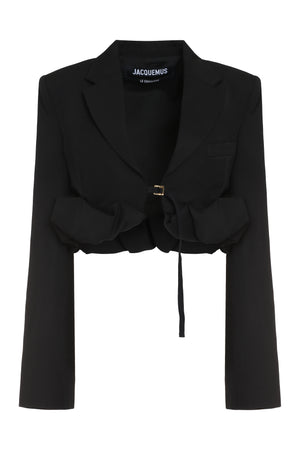 JACQUEMUS Black Croissant Wool Blazer - FW23