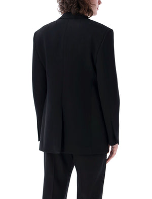 Men's Classic Black Wool Tuxedo Blazer - SS23 Collection