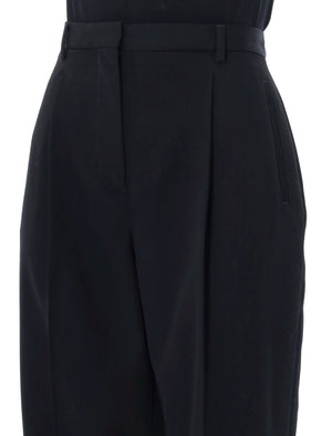 Sophisticated Black Tailored Wool Pants for Women - Spring/Summer 2024