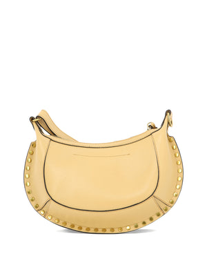 ISABEL MARANT Beige Shoulder Handbag for Women with Removable Strap and Gold-Tone Studs