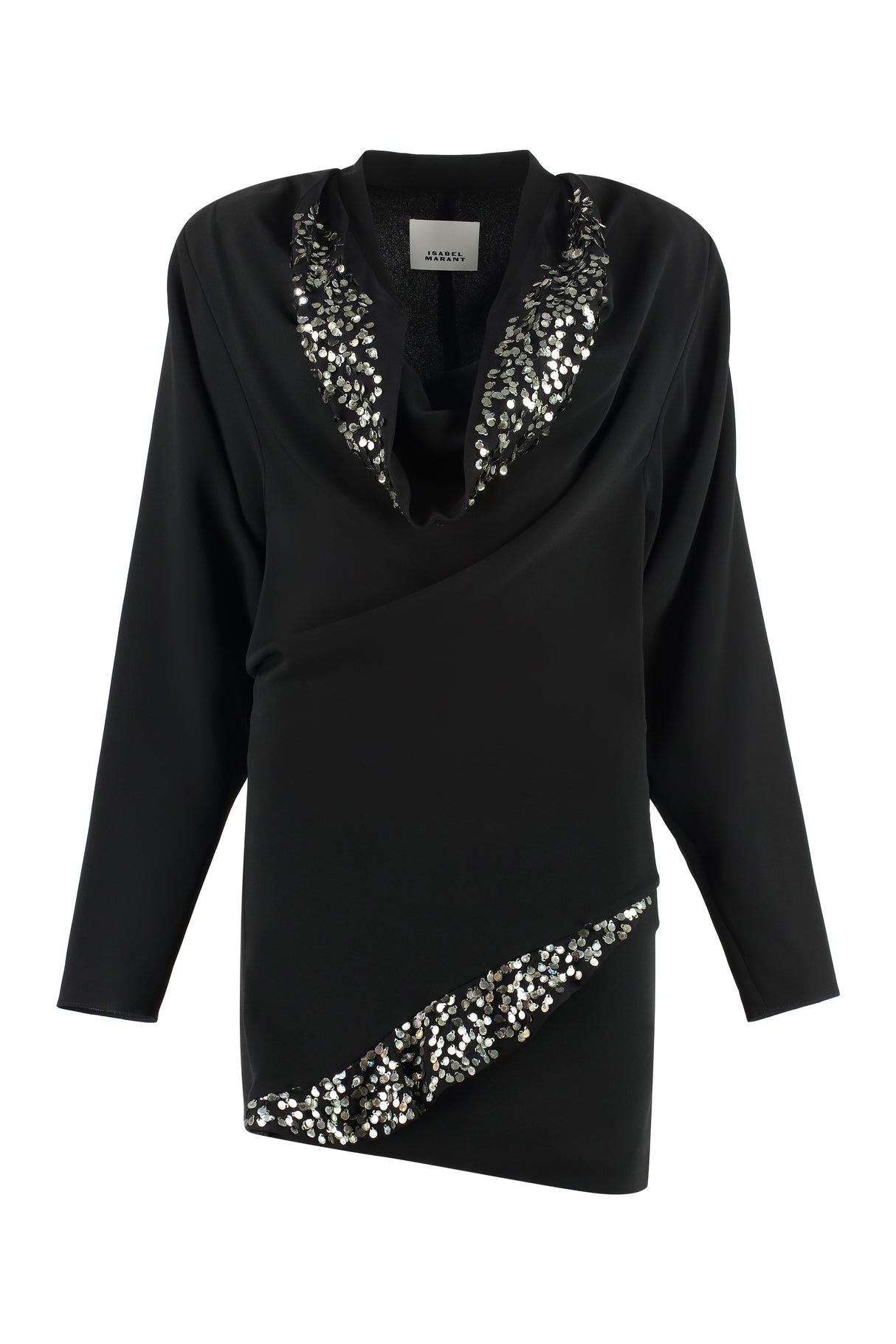 シルエットアシメトリードレス - 黒, 女性服 SS23