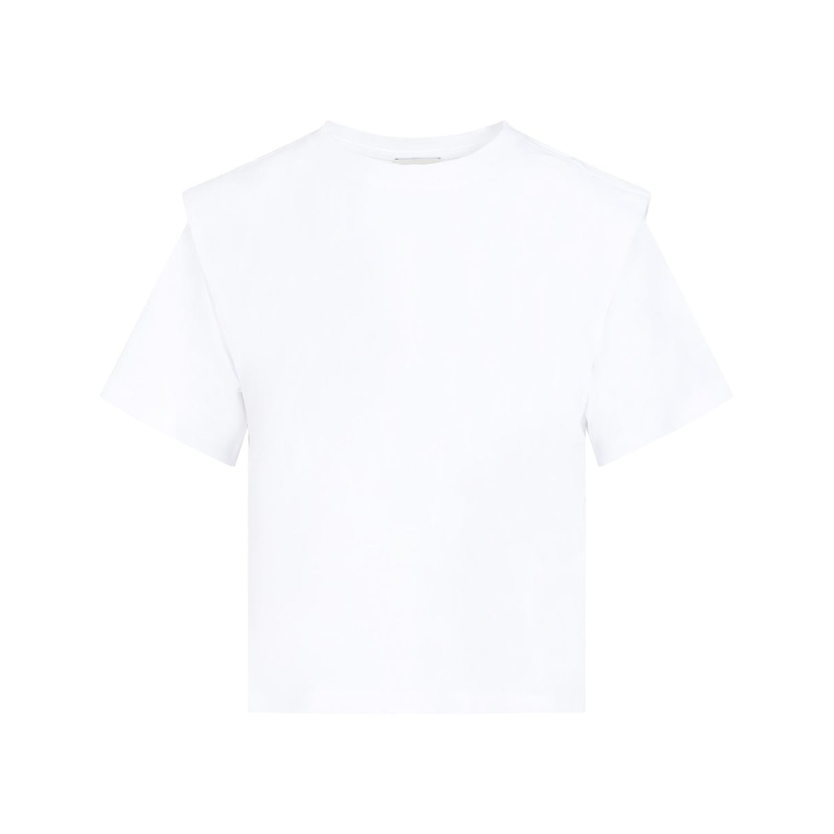 SS24コレクションの白コットンTシャツ（ブランド名なし）