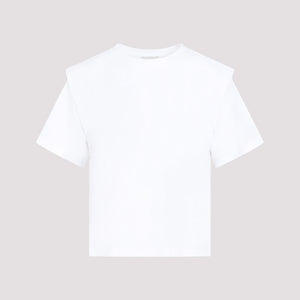قميص قطني أبيض ابداعي للنساء من مجموعة SS24