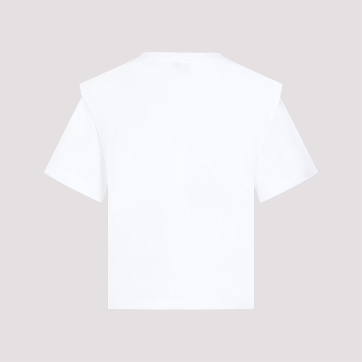 SS24コレクションの白コットンTシャツ（ブランド名なし）