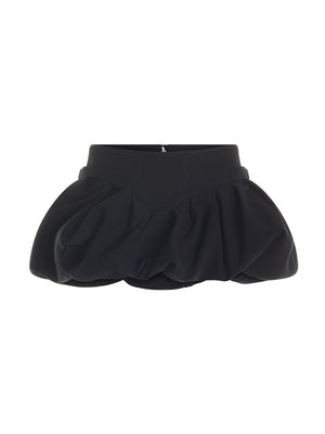 MUGLER Black 23FW Mini Skirt for Women