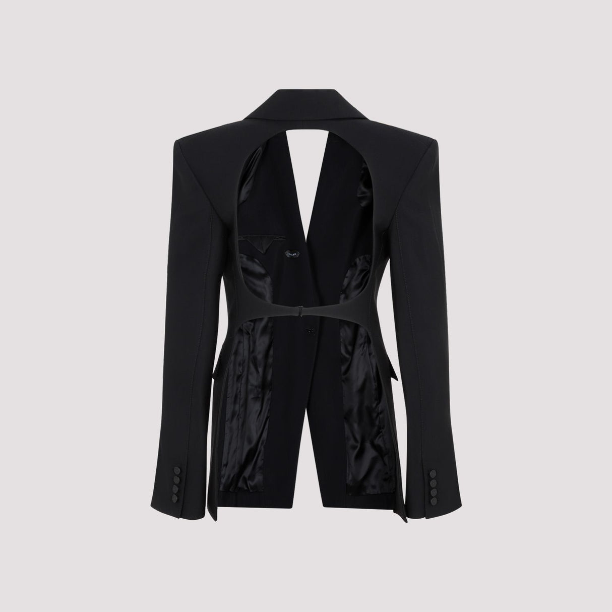 Stylish Black Viscose Jacket for Women - FW23 Collection