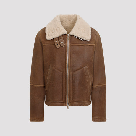 YVES SALOMON Stylish Leather Jacket for Men - FW24 Collection