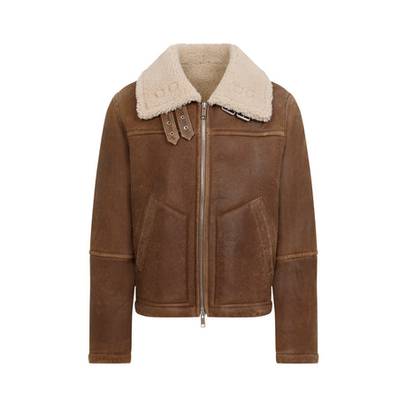 YVES SALOMON Stylish Leather Jacket for Men - FW24 Collection