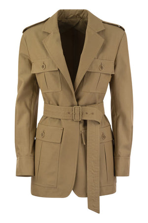 MAX MARA Tan Safari Jacket for Women - SS24 Collection