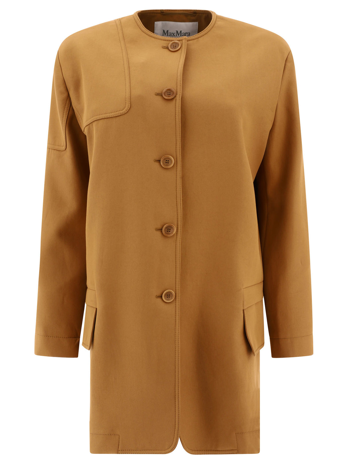 MAX MARA 2024 Spring/Summer Outer Coat for Women in Beige