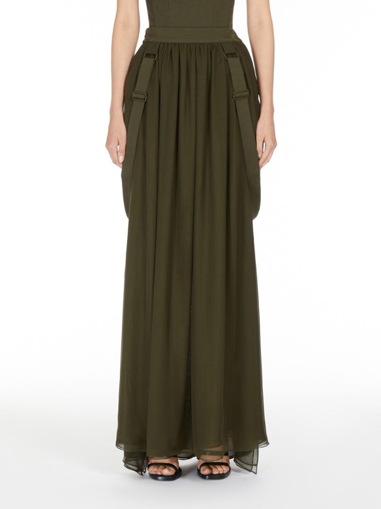 MAX MARA Green Mini Skirt for Women - 24SS Collection