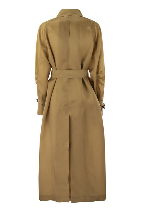 Pure Silk Trench Coat for Women - SS24 Collection
