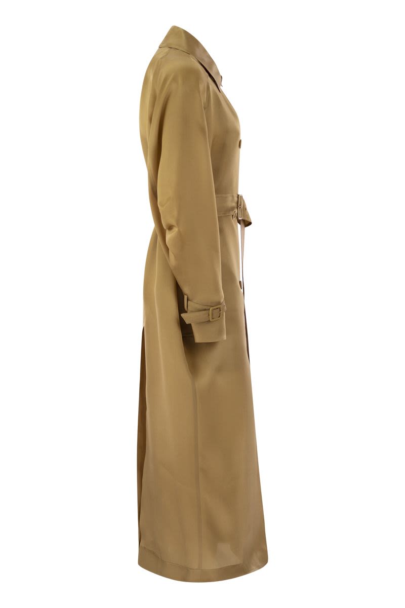 Pure Silk Trench Coat for Women - SS24 Collection