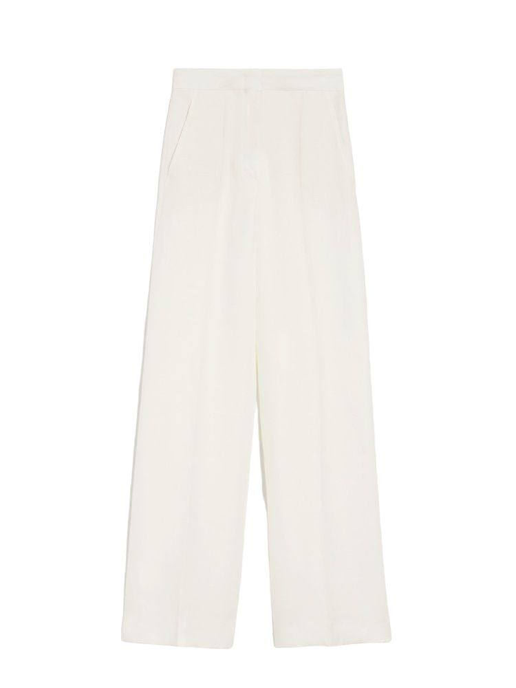 MAX MARA Classy White Canvas Shorts for Women - 24SS Season 2024