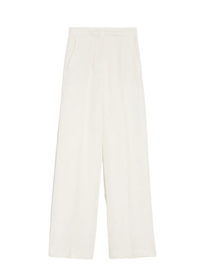 MAX MARA Classy White Canvas Shorts for Women - 24SS Season 2024