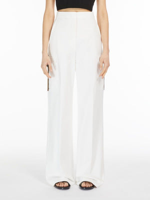 MAX MARA White Long Trousers for Women