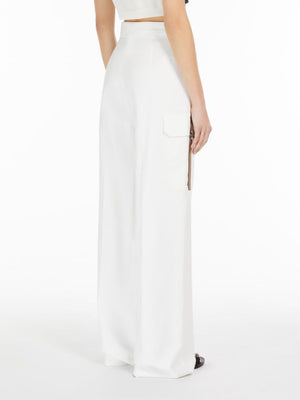 MAX MARA White Long Trousers for Women