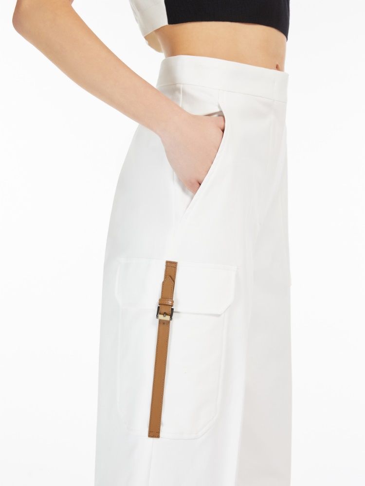 MAX MARA White Long Trousers for Women