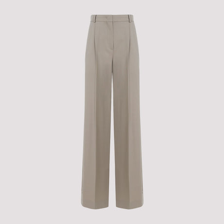 MAX MARA Nude & Neutrals Wool Wide Leg Pants for Women