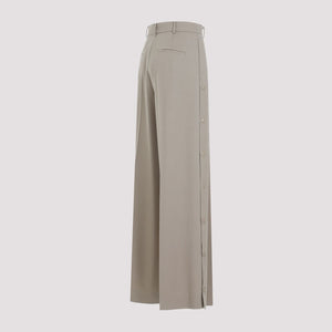 MAX MARA Nude & Neutrals Wool Wide Leg Pants for Women