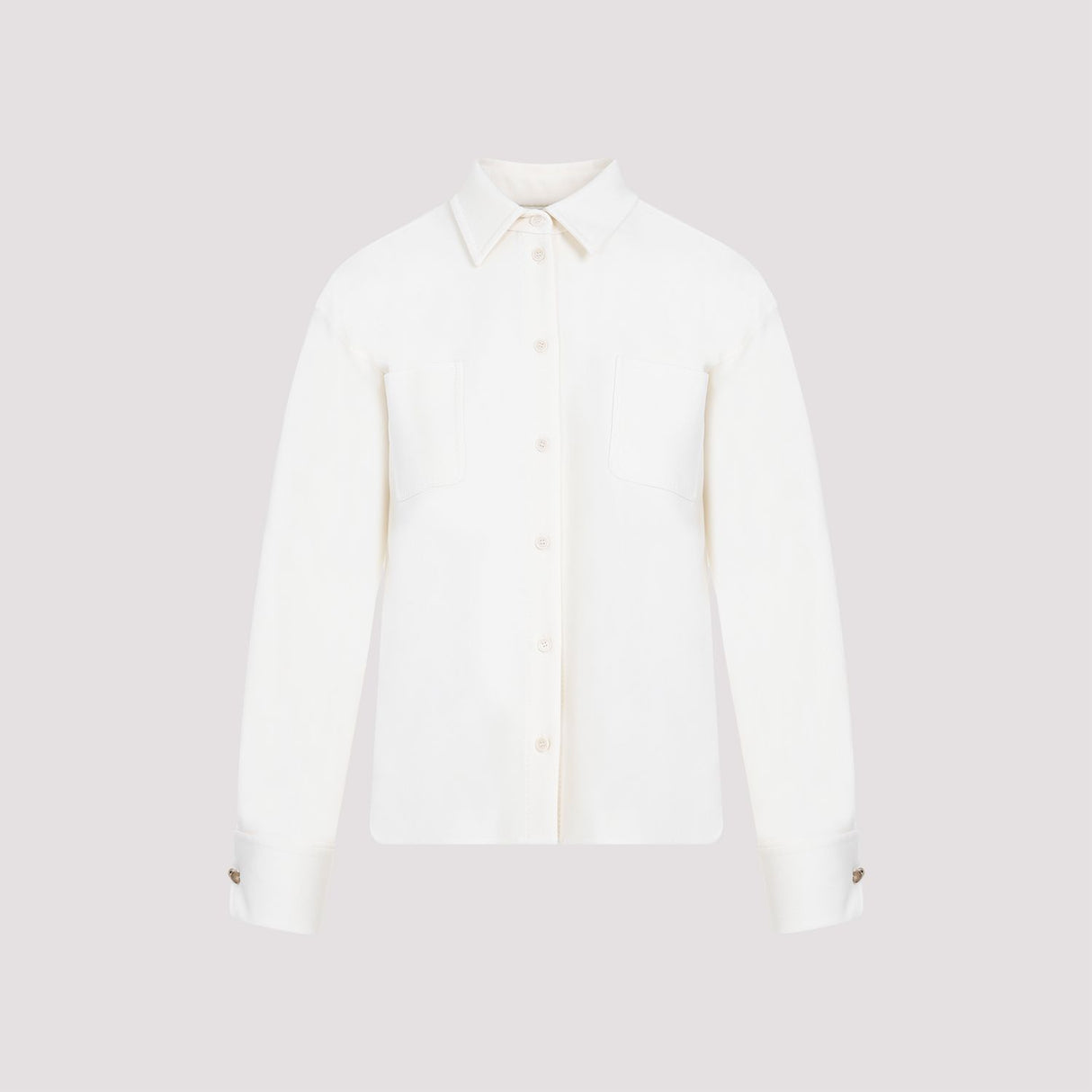 MAX MARA White Wool Shirt Jacket for Women - SS24 Collection