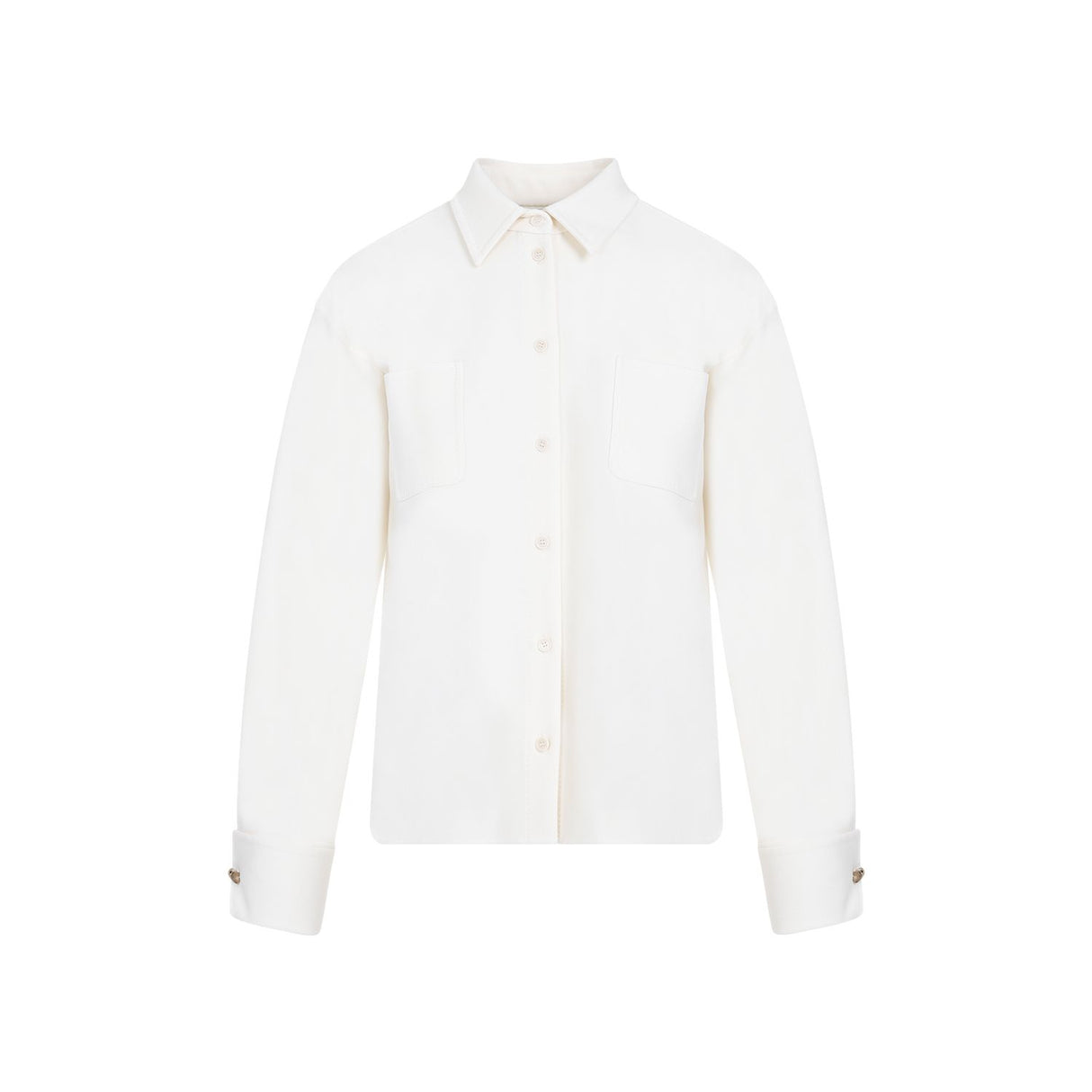 MAX MARA White Wool Shirt Jacket for Women - SS24 Collection