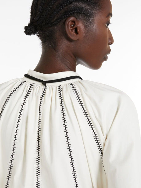 Váy Beige Cotton Blend cho Phụ nữ - Bộ sưu tập SS24