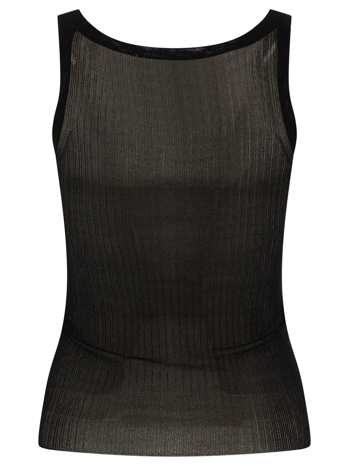 MAX MARA Ribbed Silk Tank Top