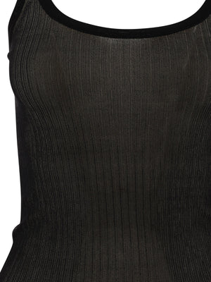 MAX MARA Ribbed Silk Tank Top