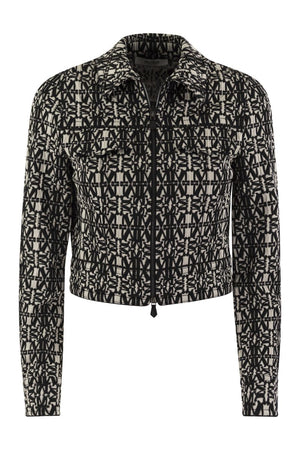 MAX MARA Cropped Monogram Jacket - Women's Fashion SS24