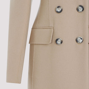 MAX MARA SPORTMAX Elegant Nude Wool Jacket for Women - SS24 Collection