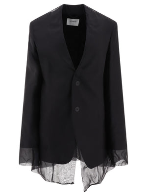 MAX MARA SPORTMAX Stylish 24SS Women's Black Outer Jacket