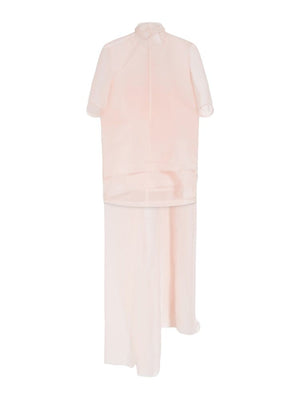 MAX MARA SPORTMAX Pink Silk Top Waistcoat for Women - SS24 Collection