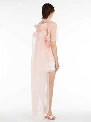MAX MARA SPORTMAX Pink Silk Top Waistcoat for Women - SS24 Collection