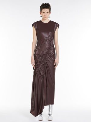 MAX MARA SPORTMAX Brown Guelfo Dress for Women - SS24 Collection