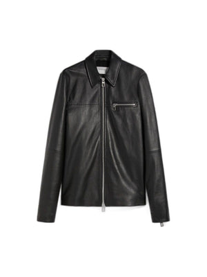 MAX MARA SPORTMAX 24SS Women's Leather Jacket for Fashion-Forward Outerwear