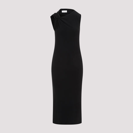 MAX MARA SPORTMAX Classic Black T-Shirt Dress for Women - SS24 Collection