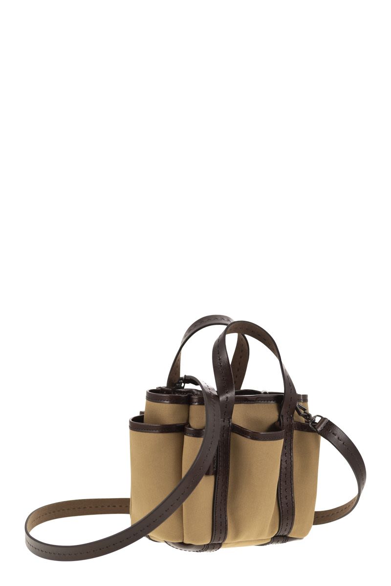 MAX MARA Brown Cotton Crossbody Bag for Women - SS24 Collection