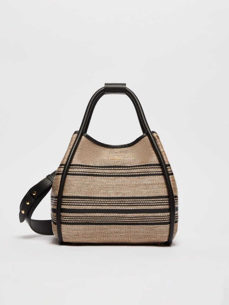 MAX MARA Teal Striped Crossbody Bag for Women - SS24 Collection