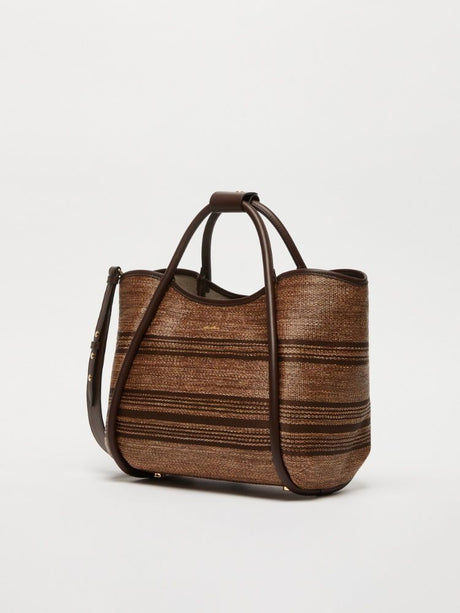 Tobacco Stripe Crossbody Bag for Women: SS24 Collection