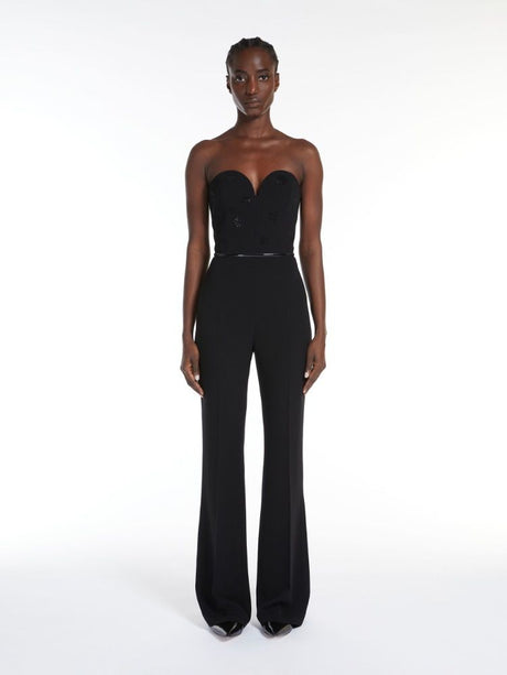 MAX MARA Striking 24SS Women's Black Jumpsuit - Perfect for Any Occasion!