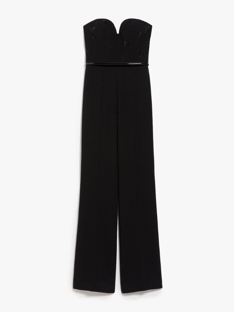 MAX MARA Striking 24SS Women's Black Jumpsuit - Perfect for Any Occasion!