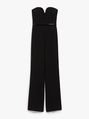 MAX MARA Striking 24SS Women's Black Jumpsuit - Perfect for Any Occasion!