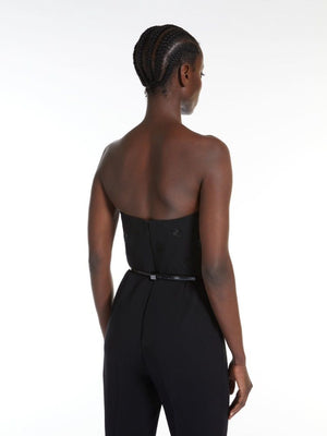 MAX MARA Striking 24SS Women's Black Jumpsuit - Perfect for Any Occasion!