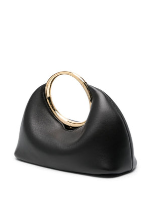 JACQUEMUS Elegant Mini Black Lambskin Pouch